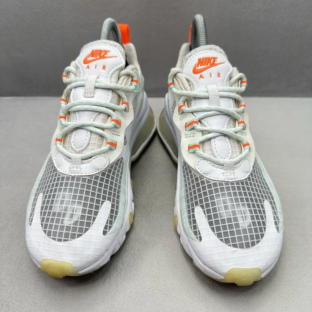 Womens Size 6 Nike Air Max 270 React Shoes White Hyper Crimson Teal Tint Sneaker